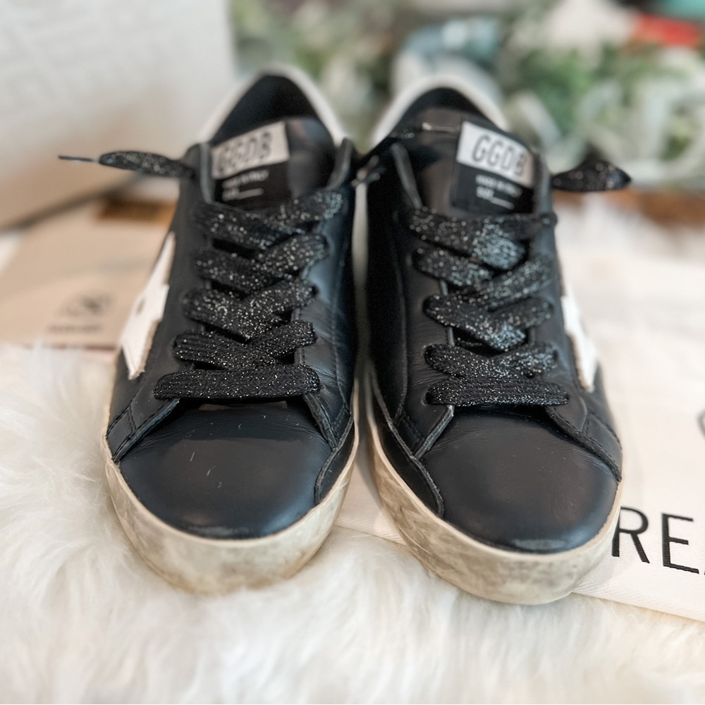 Golden Goose Black and White Sneakers - Picture 3 of 8